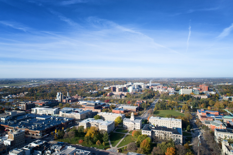 Campus drone image