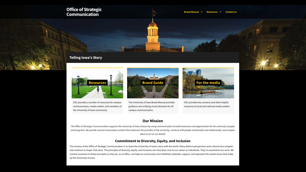 OSC homepage